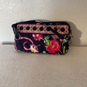 Vera Bradley Wristlet Wallet in Navy Blue Floral